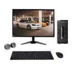 HP ProDesk 400 G2 Micro Tower All-in-One Desktop Computer Set | Intel i5-4th Gen | 22" HD LCD Monitor | Wired KB & Mouse | Speakers | Wi-Fi | Win 10 Pro | Refurbished