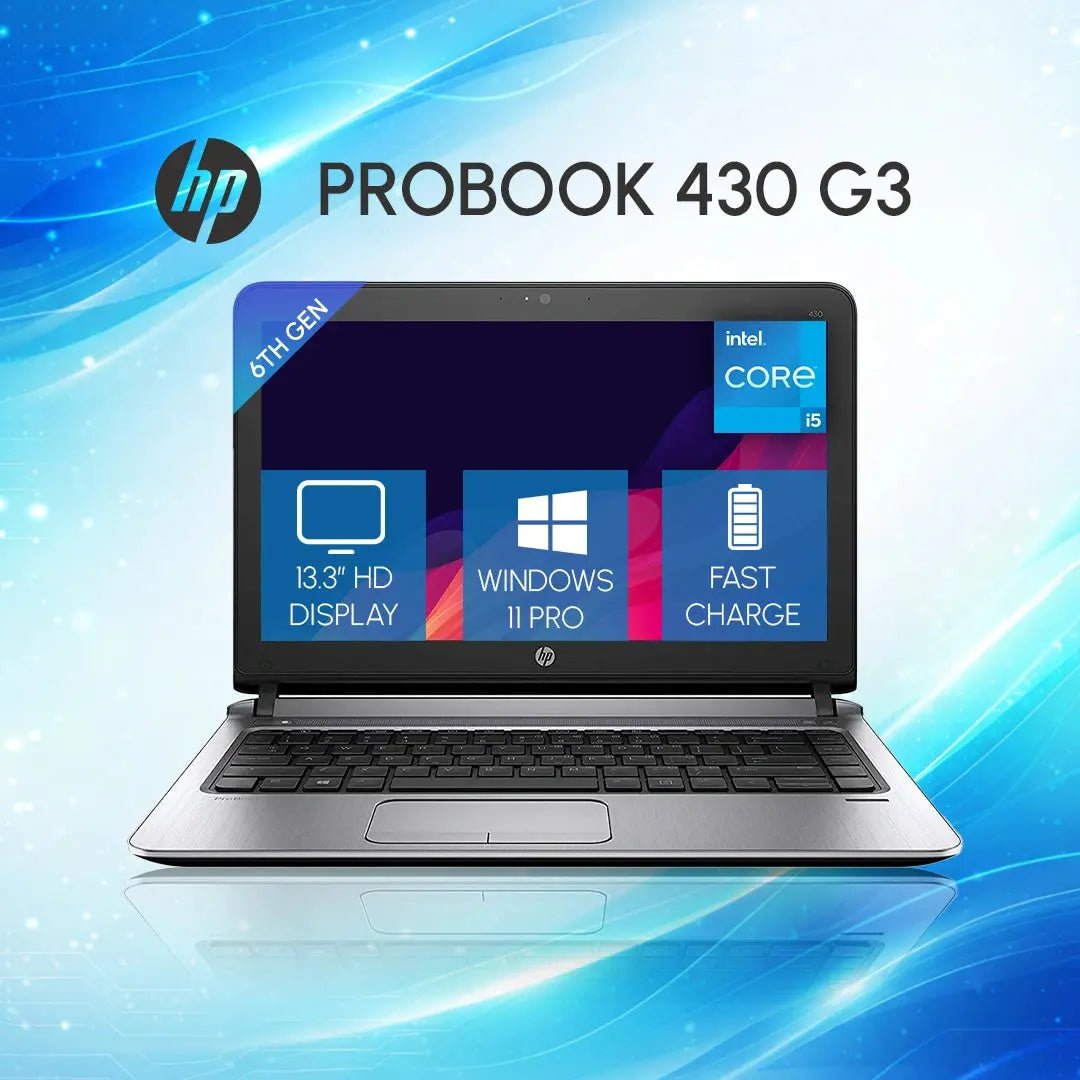 HP ProBook Laptop | 430 G3 | Intel i5-6th Gen | 13.3" HD | Win 10 Pro | Refurbished 2 HP ProBook Laptop | 430 G3 | Intel i5-6th Gen | 13.3" HD | Win 10 Pro | Refurbished - Image 2