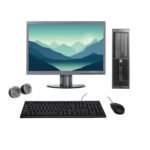HP Compaq Pro All-in-One Desktop Computer Set | i5-2nd Gen | 22" HD LCD Monitor | Wired KB & Mouse | Speakers | WiFi | Win 10 Pro | Refurbished