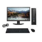 HP EliteDesk All-in-One Desktop Computer Set | AMD A10 | 19" HD LCD Monitor | Wired KB & Mouse| Speakers| Wi-Fi | Win 10 Pro | Refurbished