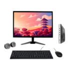 HP T630 All-in-One Desktop Computer Set | AMD GX 420GI | 19" HD LCD Monitor | Wired KB & Mouse| Speakers| Wi-Fi | Win 10 Pro | Refurbished