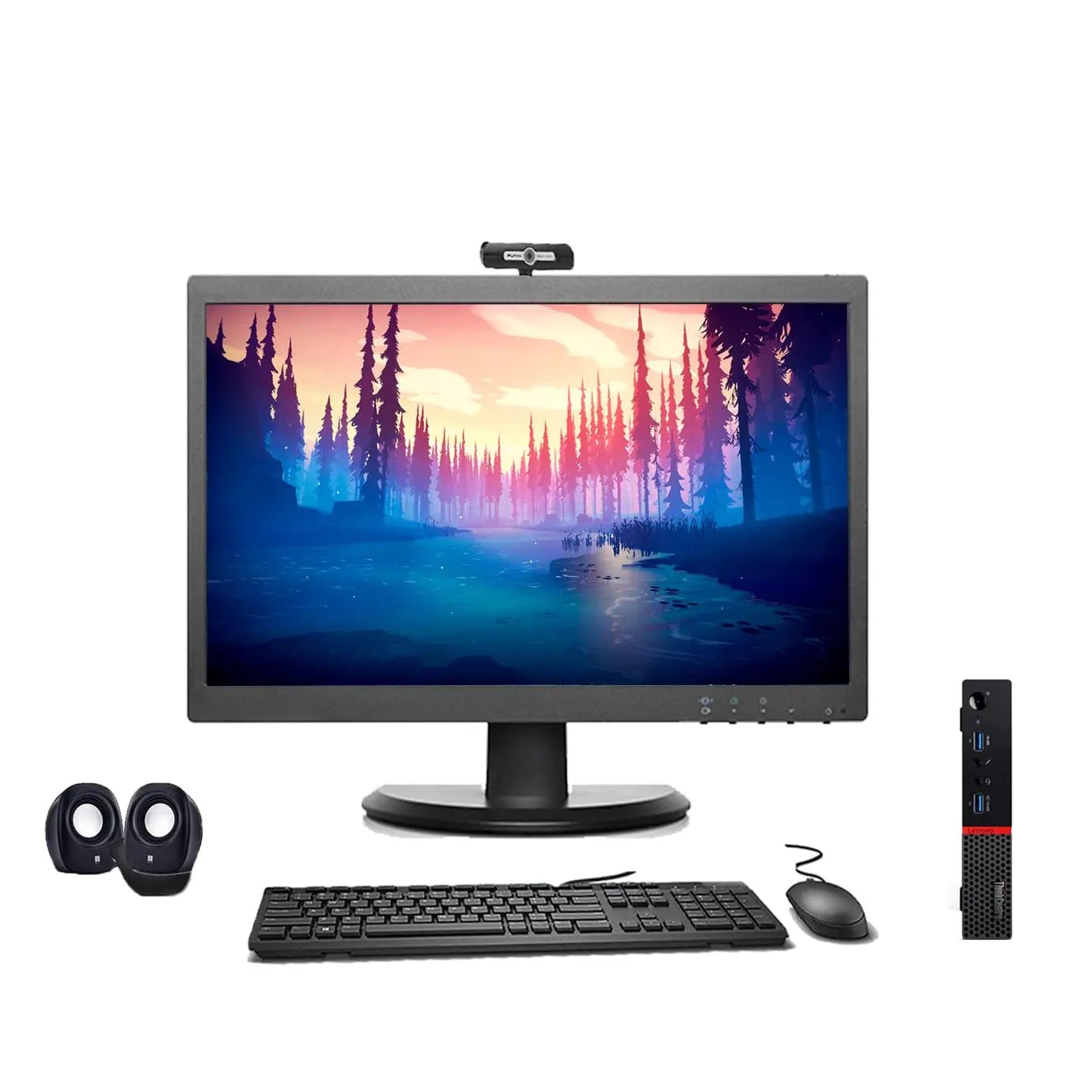 Lenovo ThinkCentre Full Set Tiny | Intel i5-6th Gen | 19" Monitor | Win 10 Pro | Refurbished 1 Lenovo ThinkCentre Full Set Tiny | Intel i5-6th Gen | 19" Monitor | Win 10 Pro | Refurbished